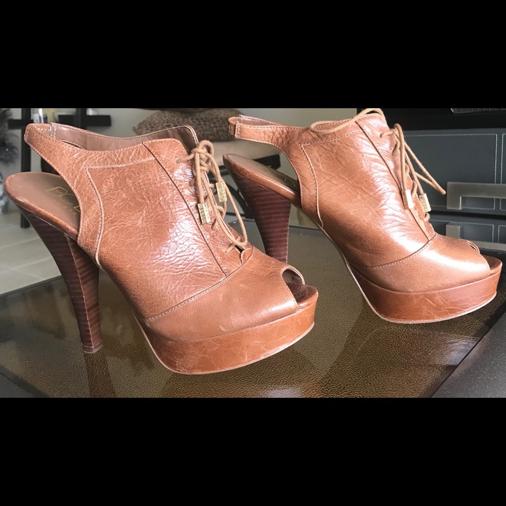 BCBG Paris rustic leather shoe